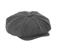 Casquette gavroche - BEECHFIELD - B628 - Gris - Automne/Hiver - Tissu en chevron S