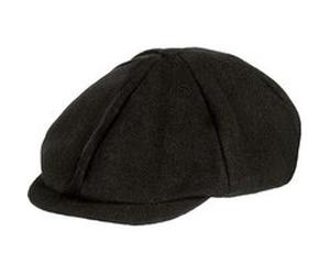 casquette gavroche coton birmingham noir adulte - boland 33024 Noir G