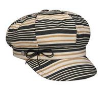 Casquette Gavroche Denova Stripes by Lierys noir-beige One Size