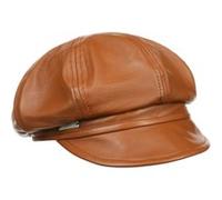 Casquette Gavroche en Cuir by Seeberger cognac S (54-55 cm)