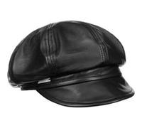 Casquette Gavroche en Cuir by Seeberger noir S (54-55 cm)