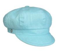 Casquette Gavroche en Lin Classic Uni by Lierys turquoise One Size