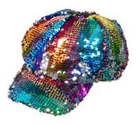 casquette gavroche rainbow réversible - boland 33004 Multicolore G