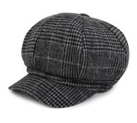 Casquette gavroche - styleBREAKER - Prince-de-Galles - Taille unique - Unisexe - Confortable