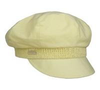 Casquette Gavroche Uni Chambray by Seeberger jaune pastel One Size