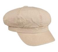 Casquette Gavroche Uni Washed Cotton by Lipodo beige clair S (55-56 cm)