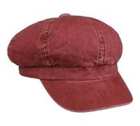 Casquette Gavroche Uni Washed Cotton by Lipodo rouge S (55-56 cm)