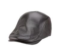 Casquette Gavroche Unisexe en Daim/Cuir, Style décontracté