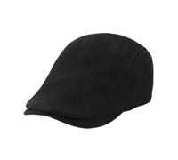 Casquette Gavroche Unisexe en Daim/Cuir, Style décontracté