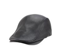 Casquette Gavroche Unisexe en Daim/Cuir, Style décontracté