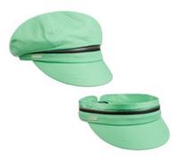 Casquette Gavroche Zip Cotton by Seeberger vert menthe One Size