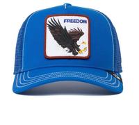 Goorin Bros. The Farm The Freedom Eagle Casquette de camionneur originale avec languette réglable à boutons-pression, unisexe, bleu marine, motif aigle, taille unique, taille unique