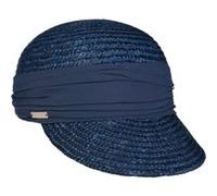 Casquette Grace en Paille by Seeberger bleu foncé One Size