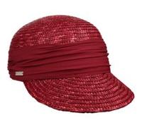 Casquette Grace en Paille by Seeberger bordeaux One Size