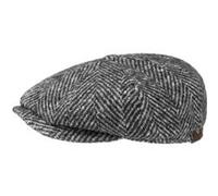 STETSON Casquette Hatteras Femme/Homme - Made in The EU pour l'hiver Type Gavroche avec visière, Doublure Hiver Automne-Hiver - 59 cm Noir