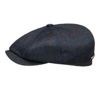 Casquette Hatteras Cashmere Check by Stetson bleu 63 cm