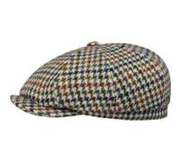Casquette Hatteras Denaby Harris Tweed by Stetson beige clair L (58-59 cm)