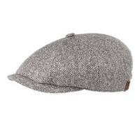 STETSON Casquette Hatteras en Soie Femme/Homme - Made in The EU Sauvage Bonnet avec visière, Doublure Été Printemps-été - 57 cm Noir-Blanc