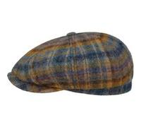 Casquette Hatteras Shetland Plaid by Stetson bleu-jaune L (58-59 cm)