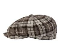 Casquette Hatteras Undyed Harris Tweed by Stetson marron foncé 57 cm