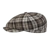Casquette Hatteras Undyed Harris Tweed marron foncé 60 cm