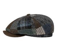 Casquette Hatteras Viscott Patchwork by Stetson marron-bleu S (54-55 cm)