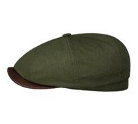 Casquette Hatteras Waxed Cotton Linen by Stetson olive XXL (62-63 cm)