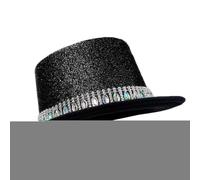 Casquette haute étincelante - Couronne de performance en pierre précieuse scintillante, vêtements illusionnistes, équipement d'événement pour adultes, ajout de tenue de mardi | Vêtement