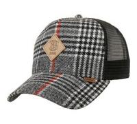 Casquette HFT Check Logo Patch Tweed by Djinns noir One Size