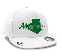 Casquette Hip Hop Algérie Mini Pays Blanc et Vert Émeraude