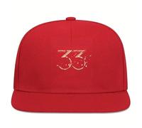Casquette Hip hop Clair Obscur Expedition 33 Jeu, Adj Casquette avec Fermeture réglable, Anti-UV Protection Ajustable Boucle en Metal Trucker Cap, Trucker(Red)