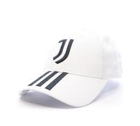 Casquette Homme Adidas Juventus - Blanc - 100% Coton - Licence Officielle - Bandes adidas brodées M/L