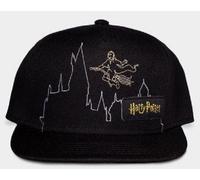 Casquette Homme Avec Visière Harry Potter Broderie Frontal Difuzed Noir