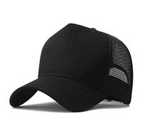Casquette Homme Casquettes de Baseball en Maille de Grande Taille pour Homme à Grosse tête pour Hommes, Casquettes de Sport de Grande Taille 56-60cm 60-65cm,Black,60-65cm