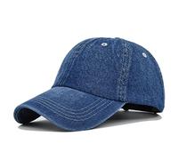 Casquette Homme D’éTé Mode En Jean Ajustable Casquette De Baseball De Protection Solaire Unisexe Casquette De RandonnéE Respirant Confortable ExtéRieur DéContractéE Sport