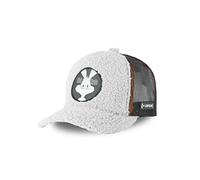 Casquette Homme et Femme Lonney Tunes, Casquette Trucker Bugs Bunny, Ajustable et Fausse Fourrure, Orange, Noir, Gris, Taille TU