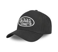 Vondutch Casquette Baseball Ajustable Homme - Baseball - Noir | Blanc - Visière Arrondie