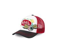 Von Dutch Casquette Homme & Femme Ajustable, Casquette Trucker, Coupe décontractée, Sans Déformation et Original, Noir, Blanc, Taille TU