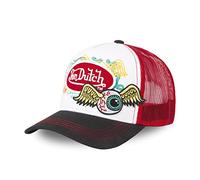 Von Dutch Casquette Homme & Femme Ajustable, Casquette Trucker, Coupe décontractée, Sans Déformation et Original, Noir, Blanc, Taille TU