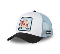 Casquette Homme & Femme Astérix, Casquette Trucker, Ajustable avec Snapback Taille TU Blanc/Noir/Bleu Clair