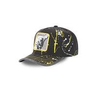 Casquette Homme & Femme Batman, Casquette Baseball, Dc Comics, Confortable et Multi-Sport, Noir, Jaune, Taille TU