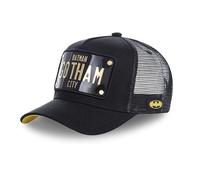 Casquette Homme & Femme Batman, Casquette Trucker, DC Comics, sans Déformation et Durable, Noir, Or, Taille TU
