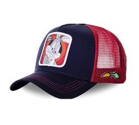 Casquette Homme & Femme Bugs Bunny, Casquette Trucker, Looney Tunes, Coupe décontractée et Toutes Les Saisons, Noir, Rouge, Blanc, Taille TU