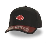 Casquette Homme & Femme, Casquette 6 Panels Naruto Shippuden, Ajustable par Clip, Noir Taille TU