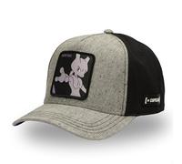 Casquette Homme & Femme, Casquette Baseball Pokémon, Ajustable par Snapback Taille TU Gris Clair/Noir