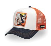 Casquette Homme & Femme, Casquette Trucker Naruto, Ajustable par Snapback Taille TU Noir/Orange/Blanc