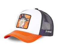 Casquette Homme & Femme Dragon Ball, Casquette Trucker, Goku, Originale et Authentique, Noir, Blanc, Orange, Taille TU