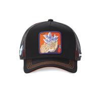 Casquette Homme & Femme Dragon Ball SUPER, Casquette Trucker, Sangoku, Durable et Original, Noir, Orange, Taille TU