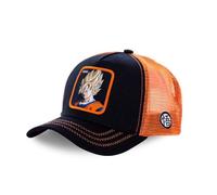 Casquette Homme & Femme Dragon Ball Z, Casquette Trucker, Sangoku, Sans Déformation et Multi-Sport, Noir, Orange, Jaune, Taille TU