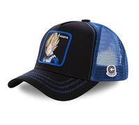 Casquette Homme & Femme Dragon Ball Z, Casquette Trucker, Vegeta, Toutes Les Saisons et sans Déformation, Noir, Bleu, Jaune, Beige, Taille TU